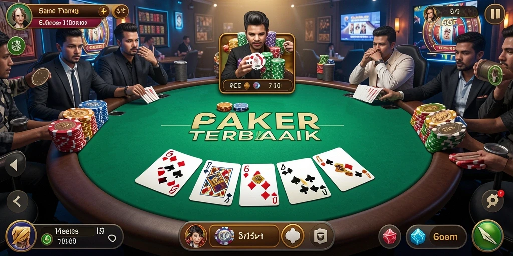 Gameplay menarik dalam aplikasi Poker 6CF yang penuh tantangan.