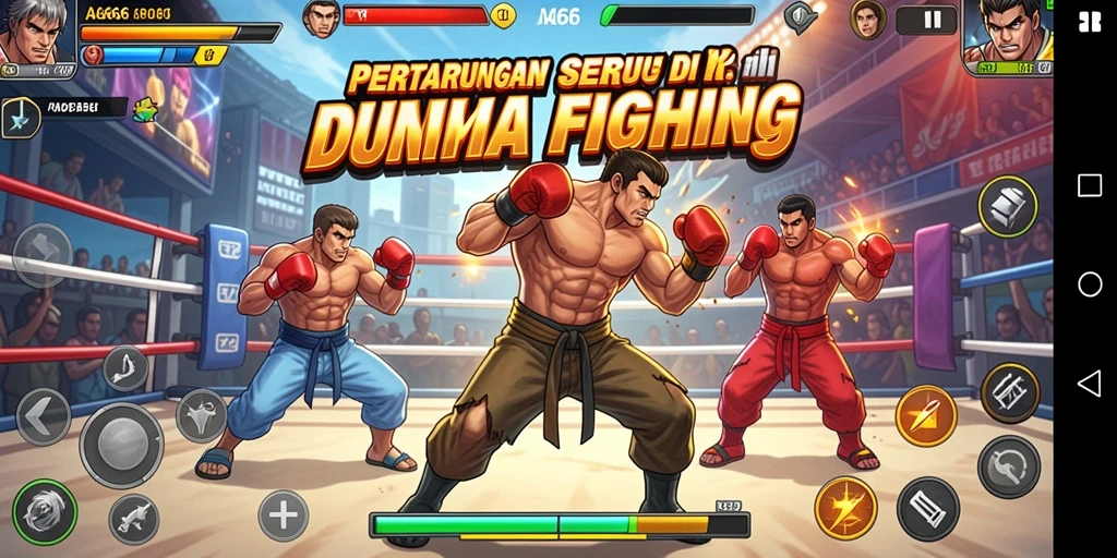 Gameplay AA666 dengan pertarungan seru dan karakter beragam.
