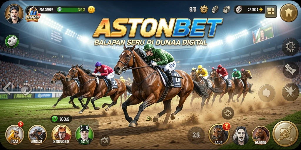Tangkapan layar gameplay balapan yang mendebarkan di ASTONBET.