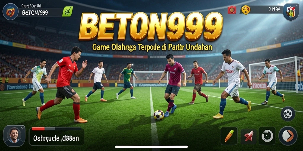 Screenshot BETON999 menunjukkan aksi seru dalam permainan olahraga.