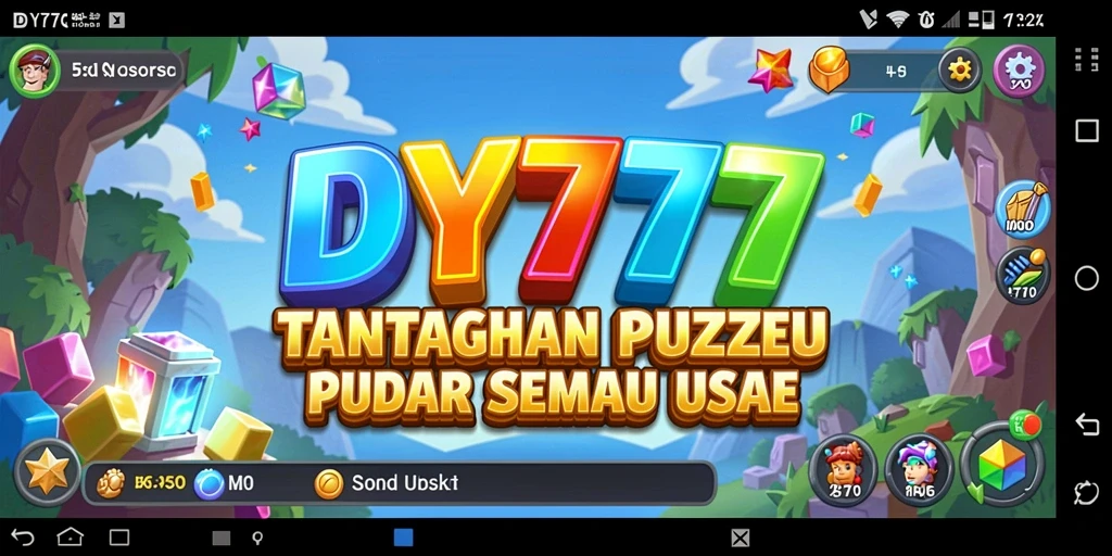 Tampilan gameplay seru puzzle DY777 dengan tantangan yang menarik.