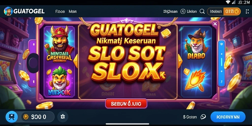Tangkapan layar GUATOGEL menampilkan gameplay slot yang mengasyikkan.