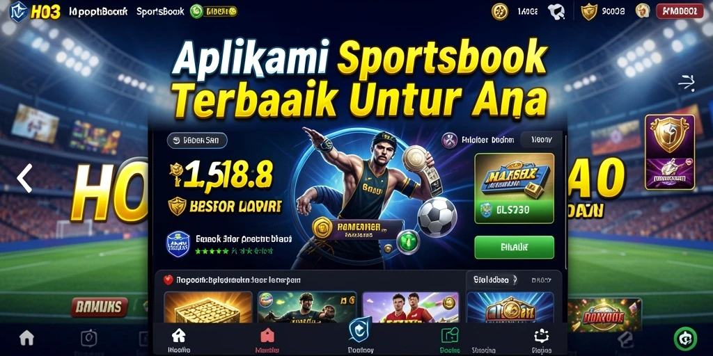 Screenshot gameplay HO3 yang menampilkan berbagai opsi taruhan olahraga.