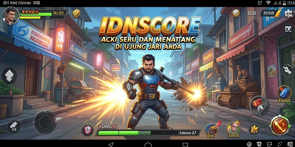 Tampilan gameplay seru dari IDNSCORE dengan berbagai aksi mendebarkan.