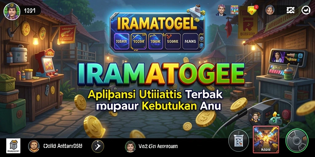 Tampilan utama IRAMATOGEL dengan fitur-fitur utama aplikasi Utility.