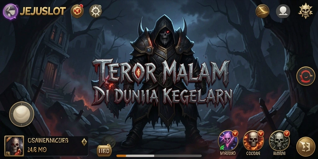 Tampilan gameplay seram dari JEJUSLOT yang mencekam dan mendebarkan.