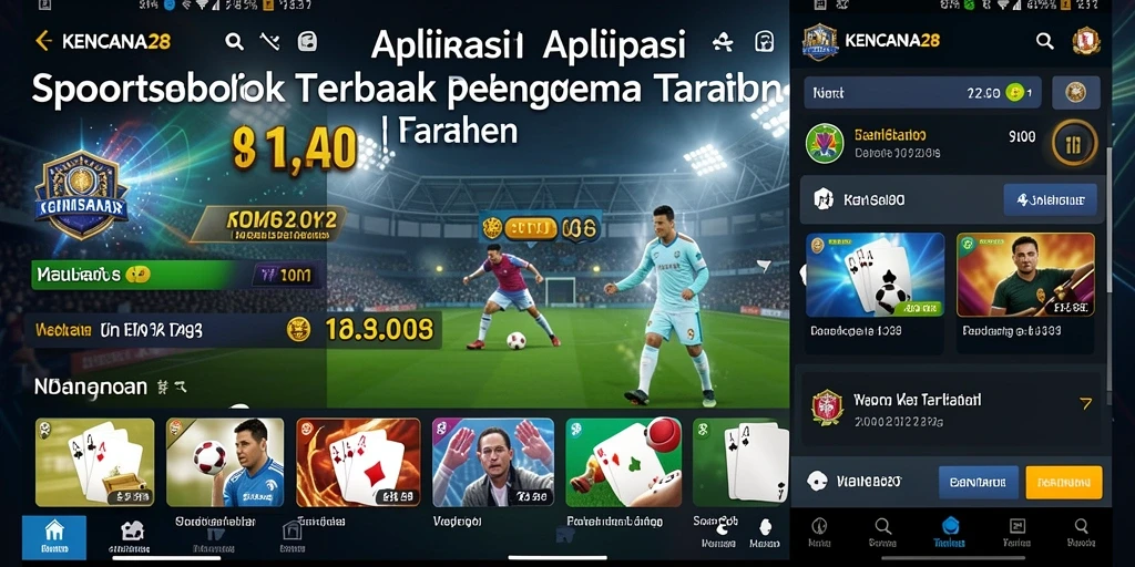 Tampilan antarmuka utama aplikasi Sportsbook KENCANA28.
