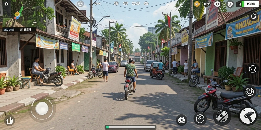 Tangkapan layar MDG188 menampilkan interaksi karakter yang menarik dalam simulasi kehidupan.