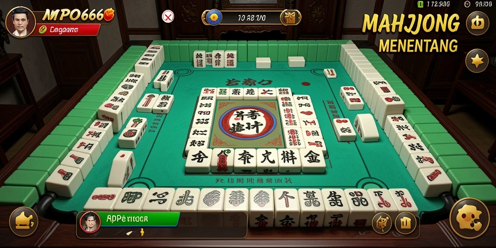 Tampilan gameplay MPO666 yang seru dengan tantangan Mahjong.