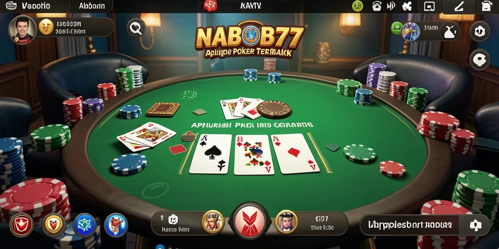 Tampilan gameplay NABOB77 dengan aksi Poker yang seru dan mendebarkan.