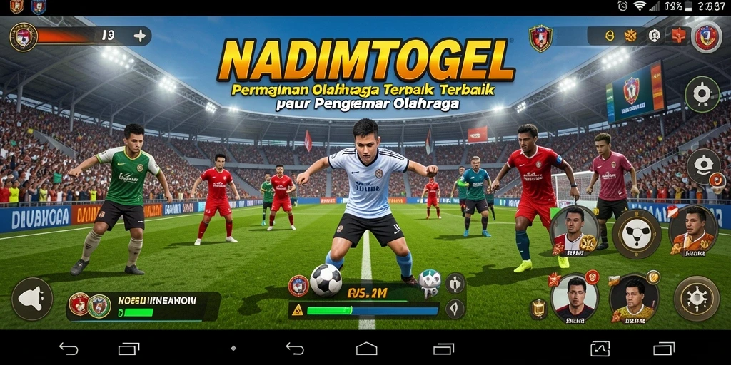 Tampilan gameplay menarik di NADIMTOGEL dengan aksi olahraga nyata.