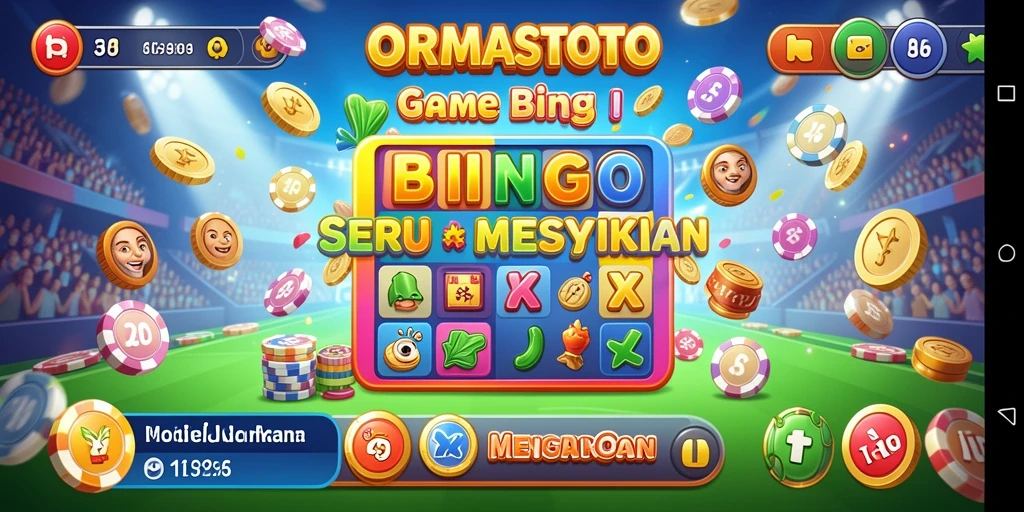 Tampilan gameplay seru di ORMASTOTO, menampilkan Bingo yang menarik.