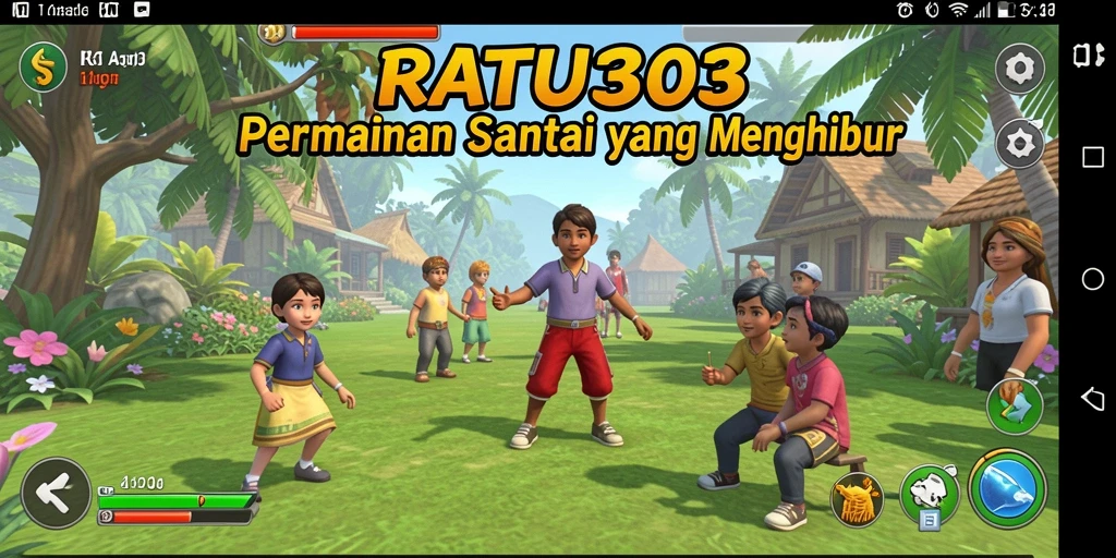 Tangkapan layar dari gameplay seru RATU303 yang berwarna-warni.