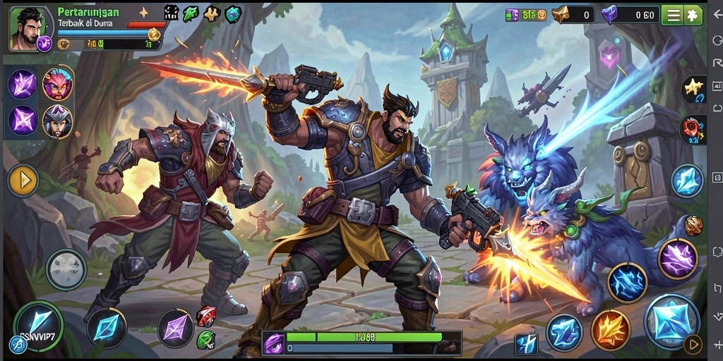 Tampilan gameplay seru di RSNVIP7 dengan karakter yang beragam.