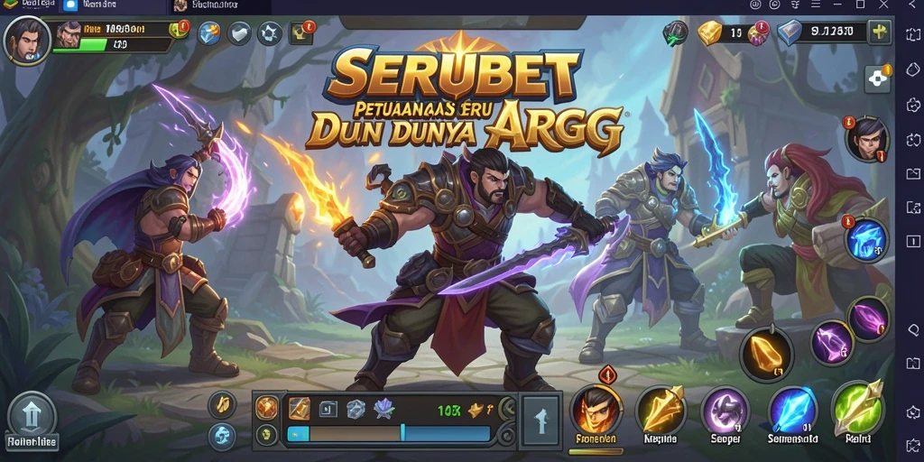 Tampilan gameplay SERUBET yang mengesankan dalam pertempuran ARPG.