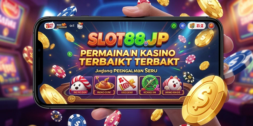 Tampilan gameplay Kasino yang menarik dan penuh warna dalam SLOT88JP.