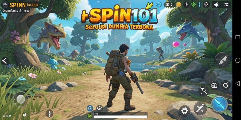 Tampilan gameplay SPIN101 di dunia terbuka yang menakjubkan.