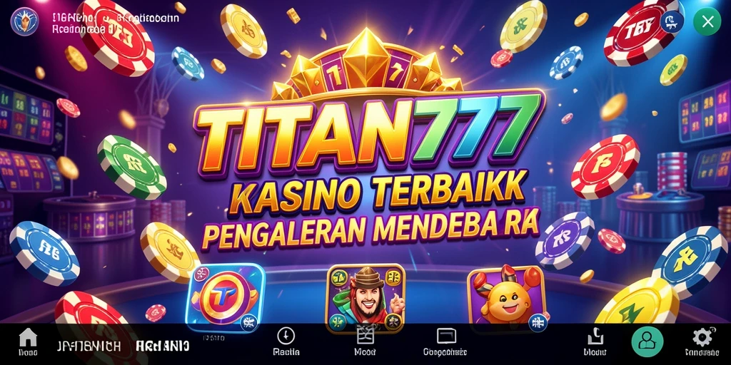 Screenshot gameplay TITAN777 menampilkan momen mendebarkan dalam permainan Kasino.